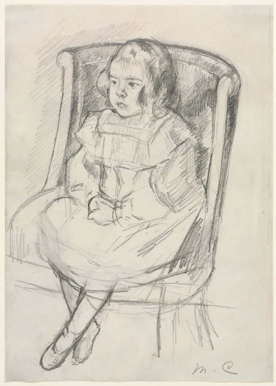 Simone Seated, c. 1903. tekijältä Mary Cassatt