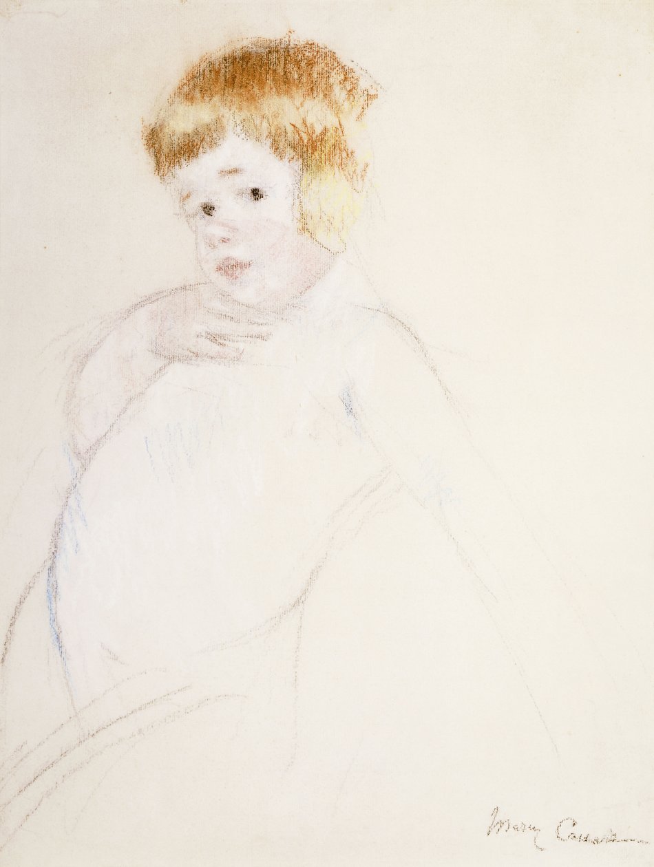 Study for the Baby for The Caress, n. 1902 tekijältä Mary Cassatt