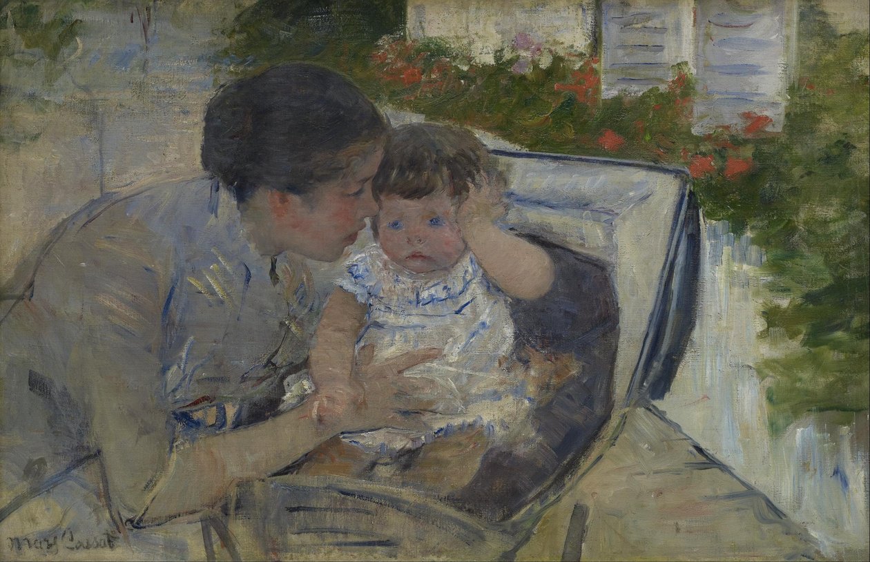 Susan lohduttaa vauvaa tekijältä Mary Cassatt