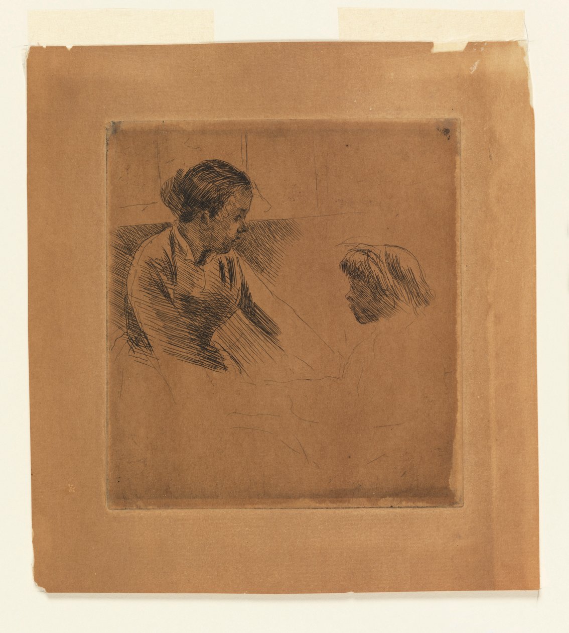 Susan ja lapsi vastakkain tekijältä Mary Cassatt