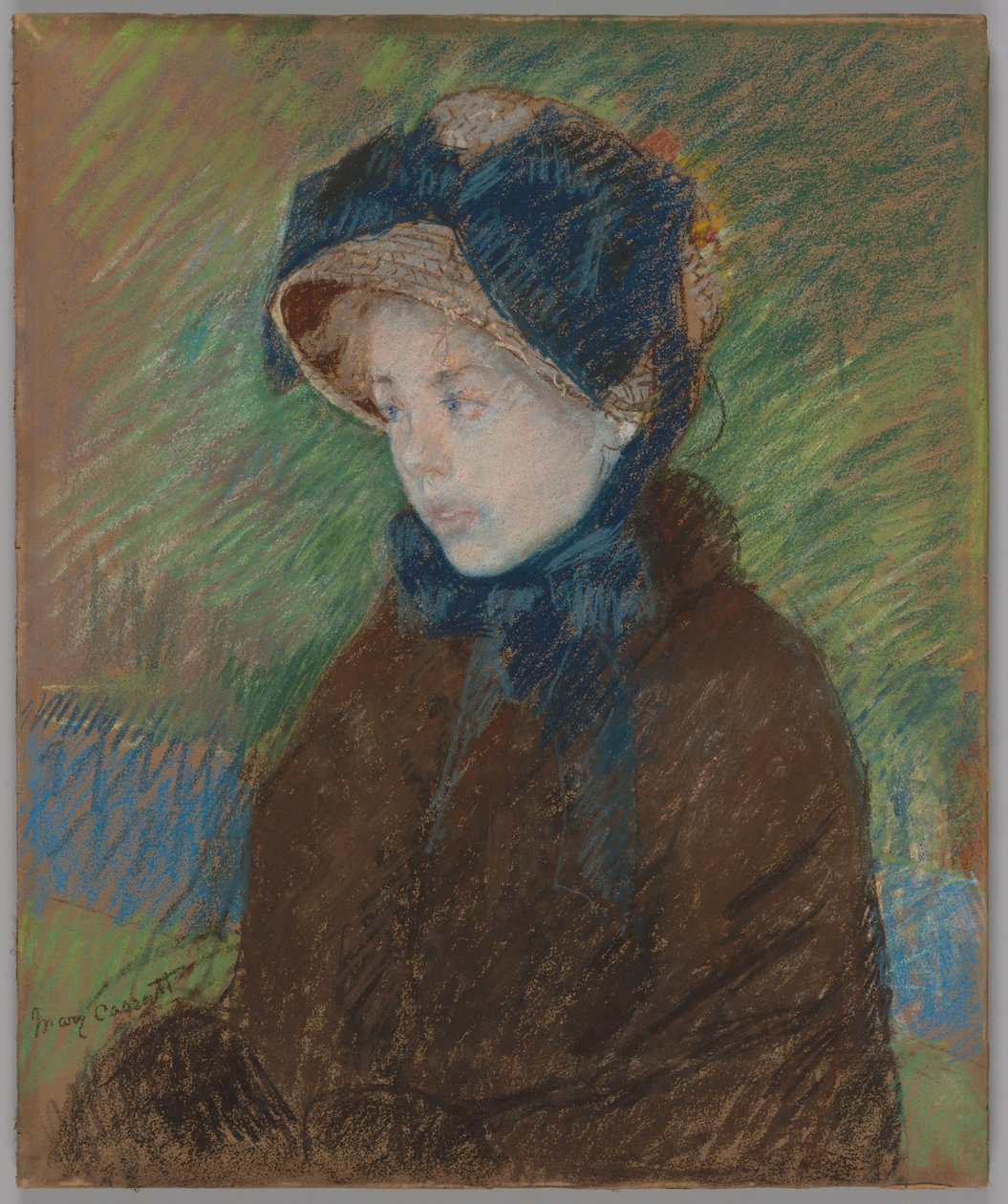 Susan olkikotelossa tekijältä Mary Cassatt