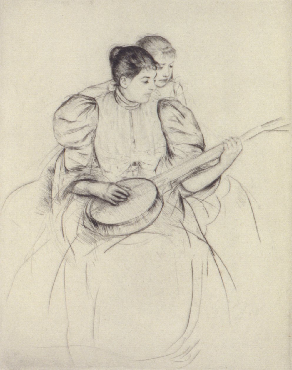 Banjon oppitunti tekijältä Mary Cassatt