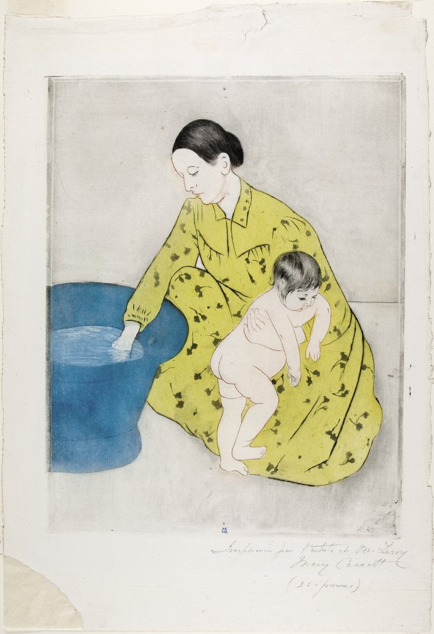Kylpylä, 1890-91 tekijältä Mary Cassatt