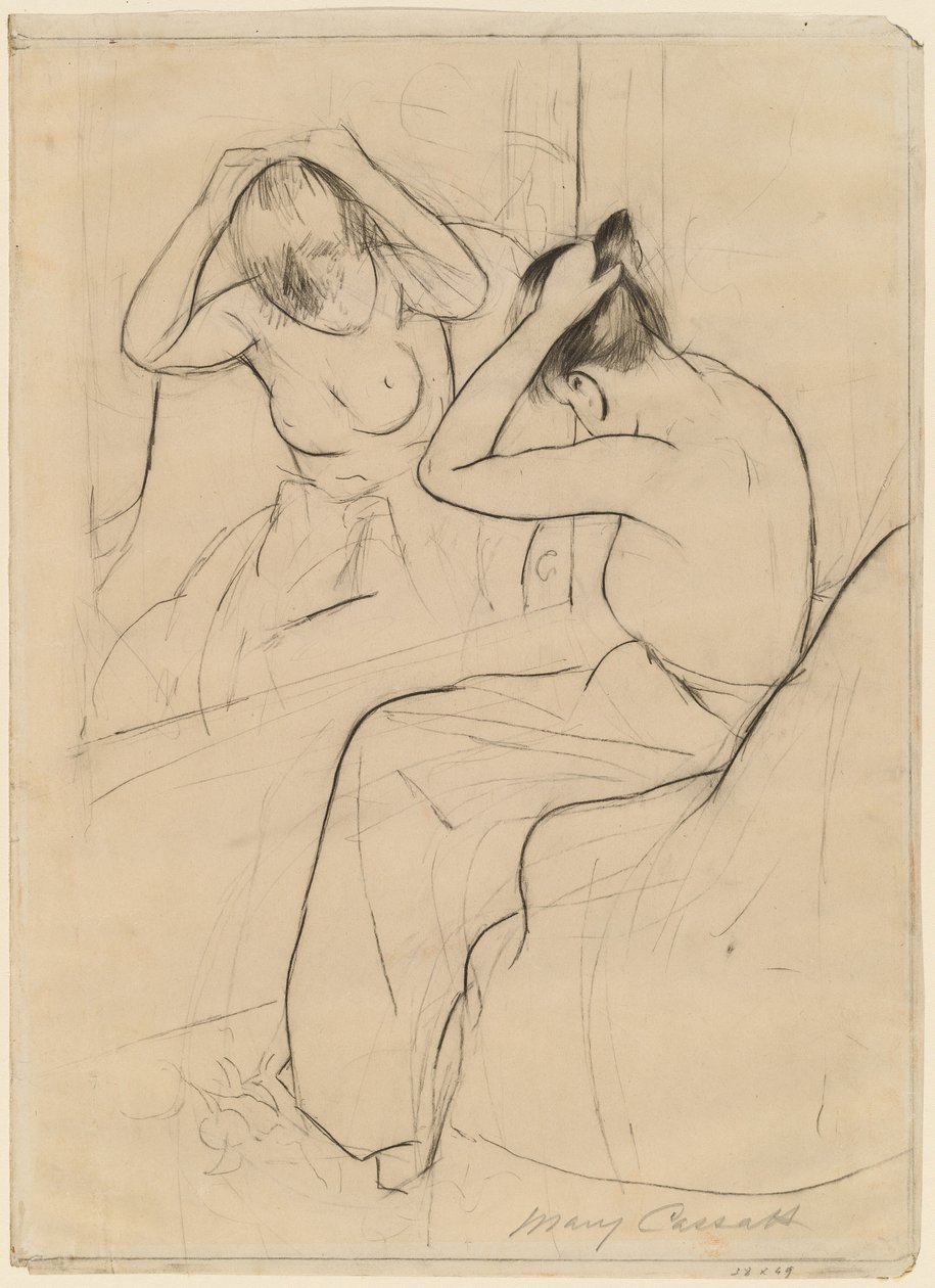 Coiffure tekijältä Mary Cassatt
