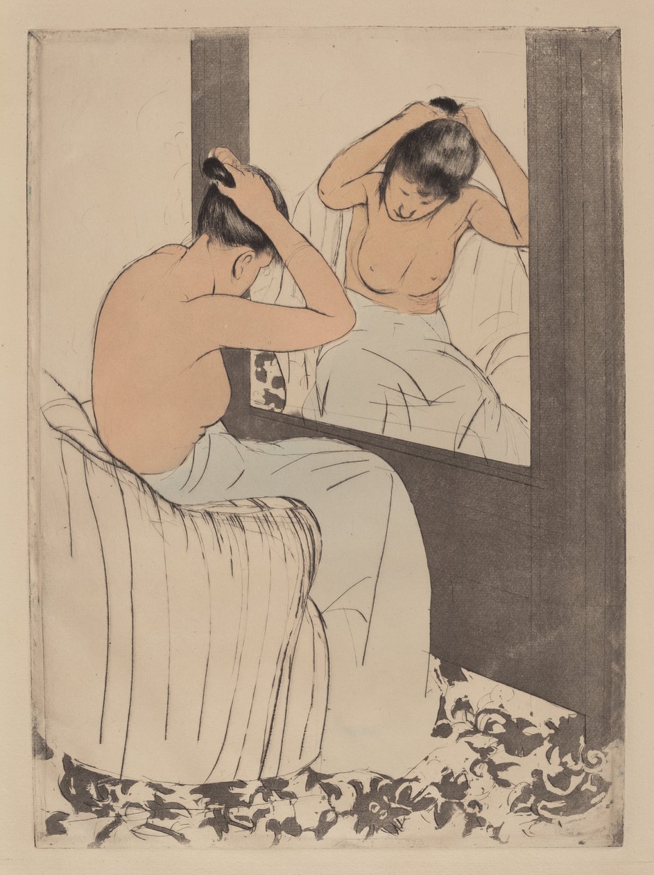 Coiffure tekijältä Mary Cassatt