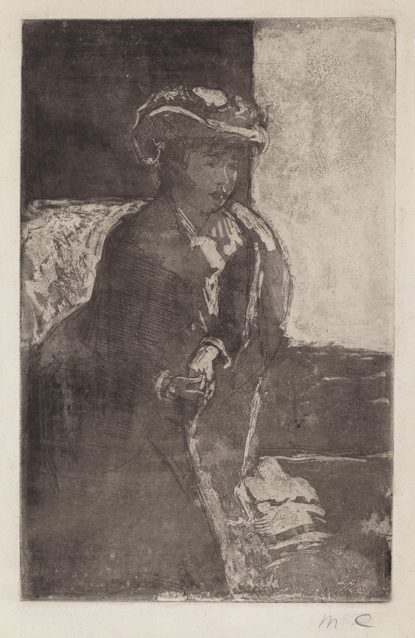 Sohvan kulma nro 3, c. 1879. tekijältä Mary Cassatt