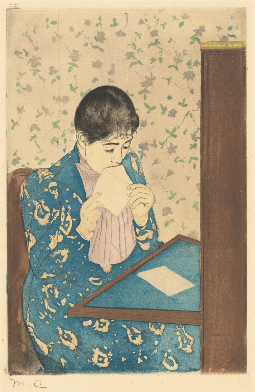 Kirje, 1890-1891. tekijältä Mary Cassatt