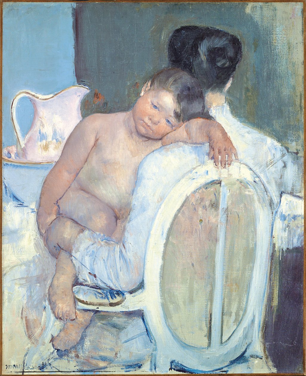 Nainen, joka istuu lapsi sylissään tekijältä Mary Cassatt