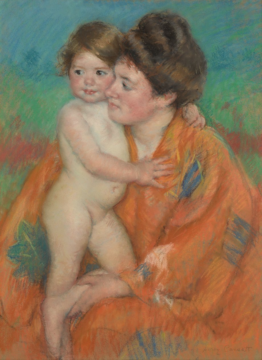 Nainen ja vauva tekijältä Mary Cassatt