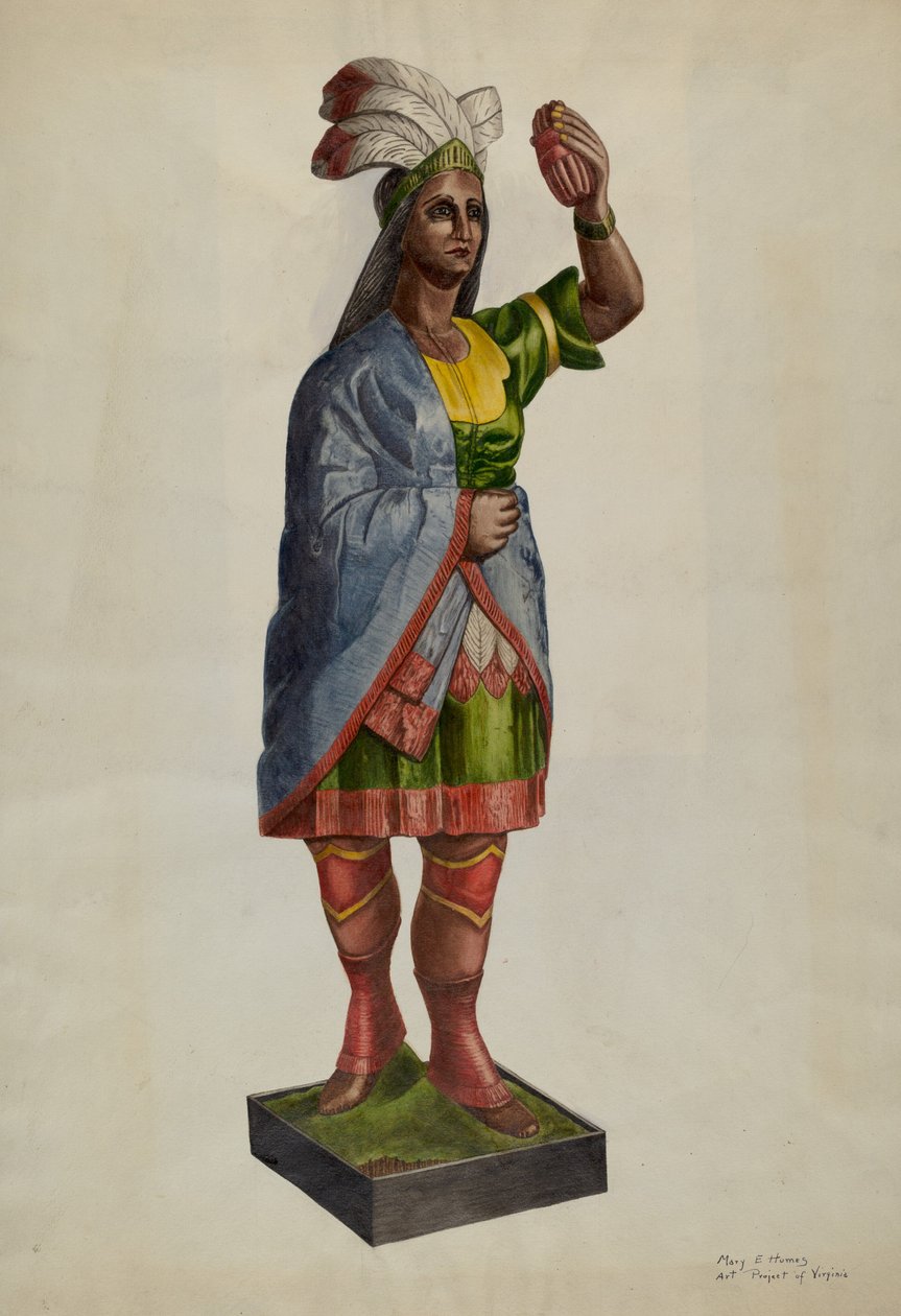 Sikarikauppa Pocahontas, c. 1939. tekijältä Mary E Humes