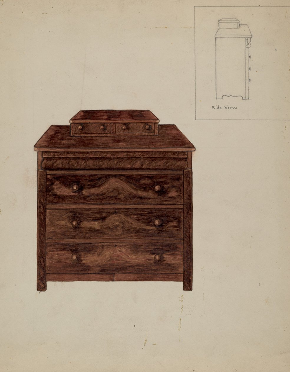 Old Dresser, c. 1936. tekijältä Mary E Humes