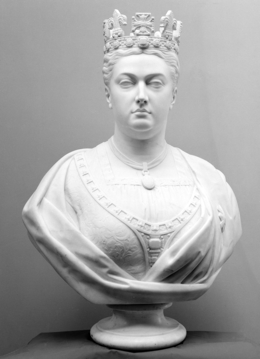 Kuningatar Victoria, n. 1874 (marmori) tekijältä Mary Grant