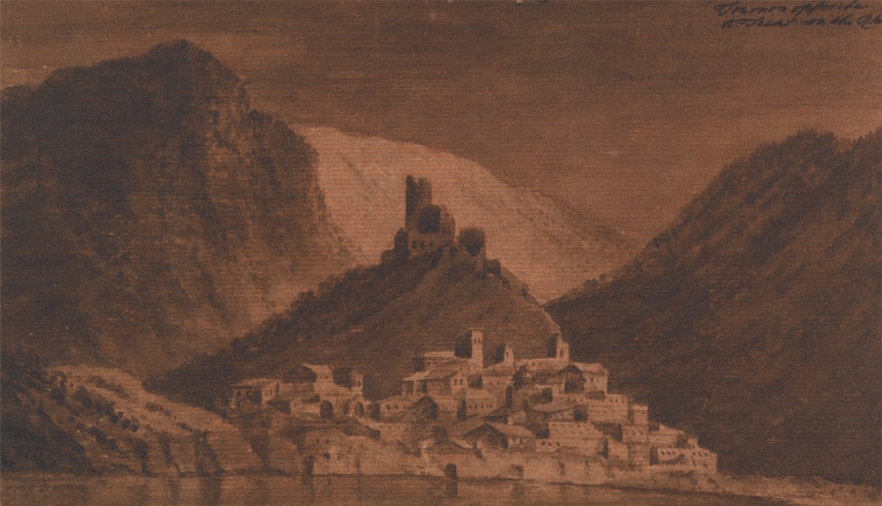 Tournon vastapäätä Teintiä Rhône-joella tekijältä Mary Harcourt