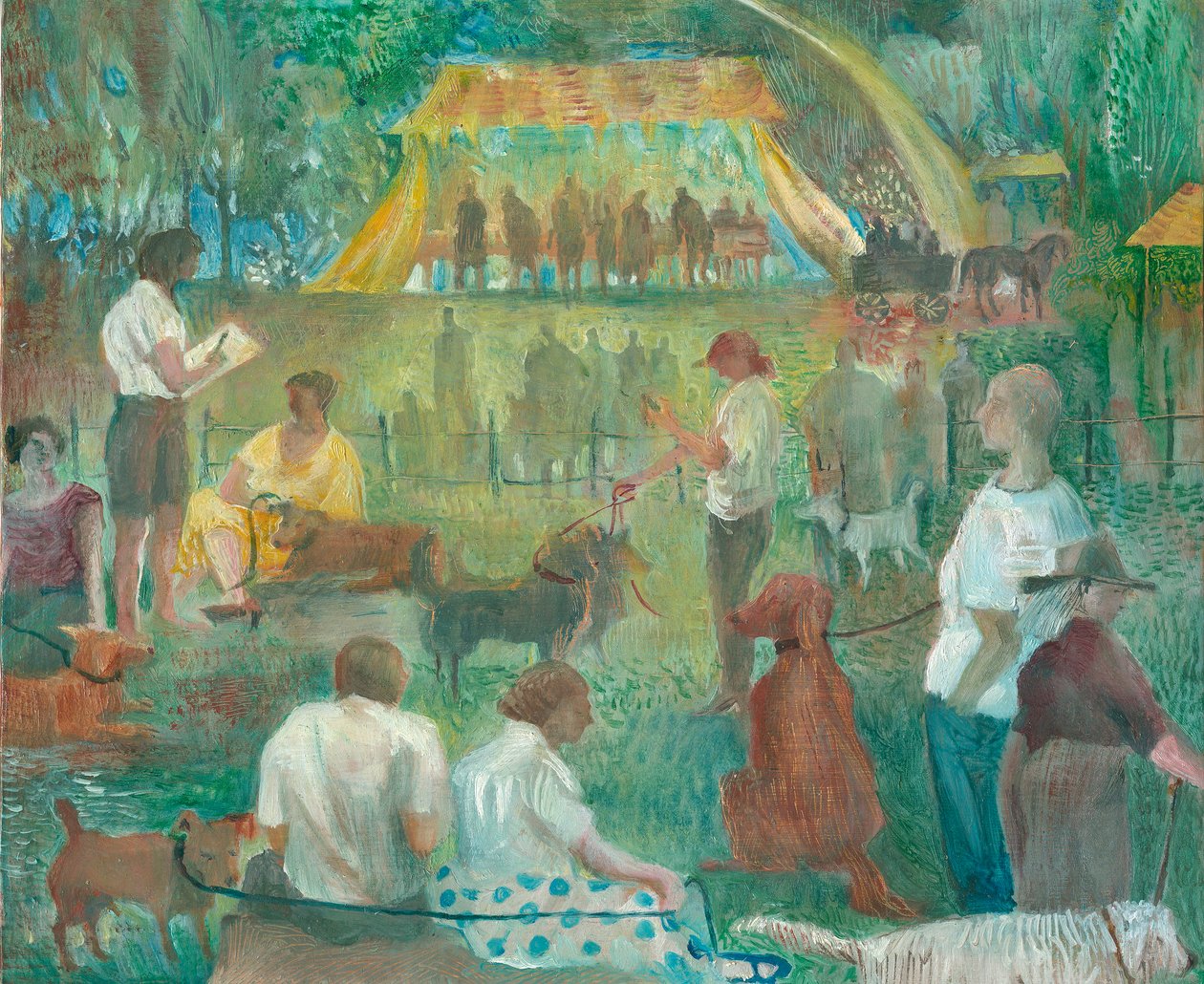 Koiranäyttely, Wadebridge, 2012 (öljy aluksella) tekijältä Mary Kuper