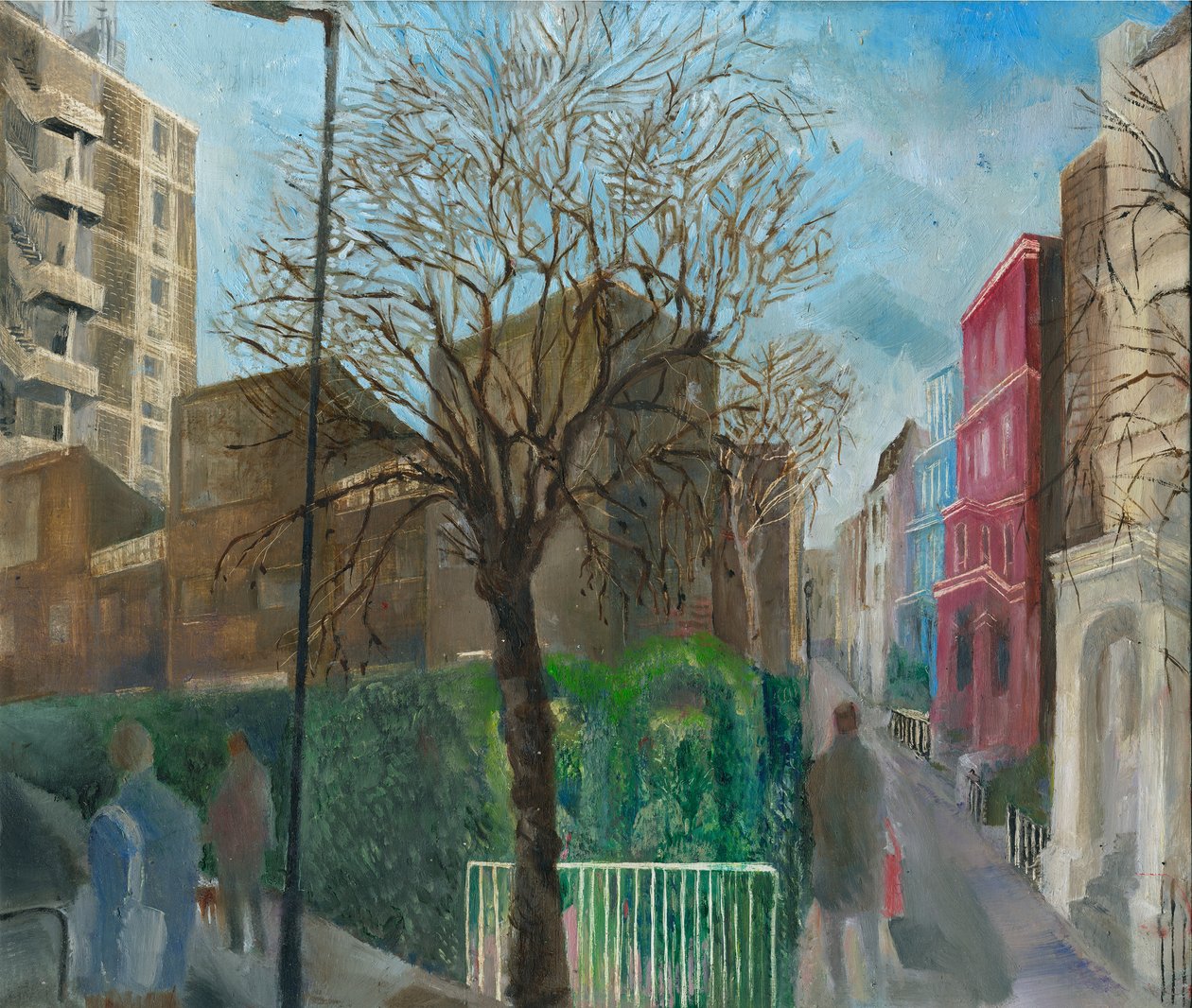 Ladbroke Grove -sulku: 5, Blenheim Crescent, 2021 (öljy aluksella) tekijältä Mary Kuper