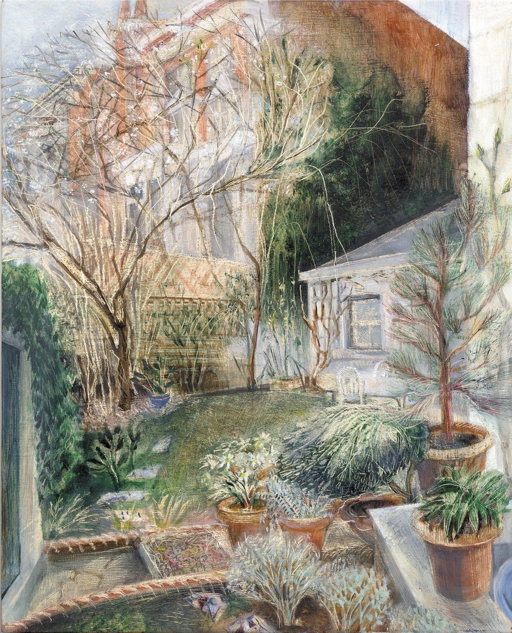 London Garden, 2002 (öljy aluksella) tekijältä Mary Kuper
