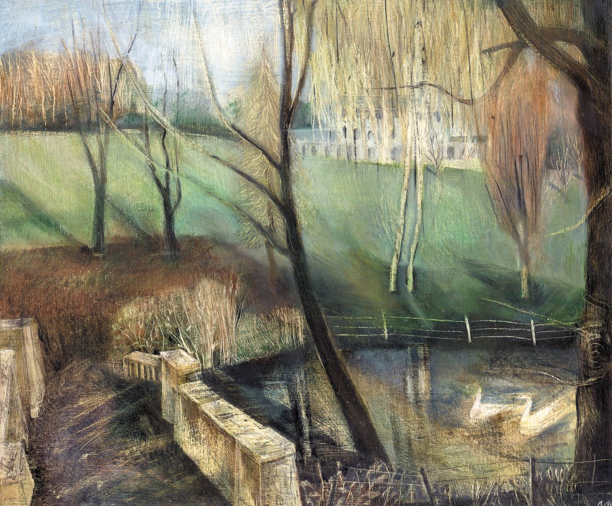 Pond, Kenwood, 2002 (öljy aluksella) tekijältä Mary Kuper