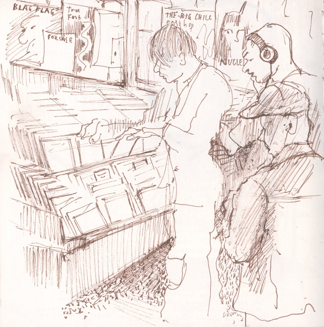 Rough Trade, 2006 (kynä ja muste) tekijältä Mary Kuper