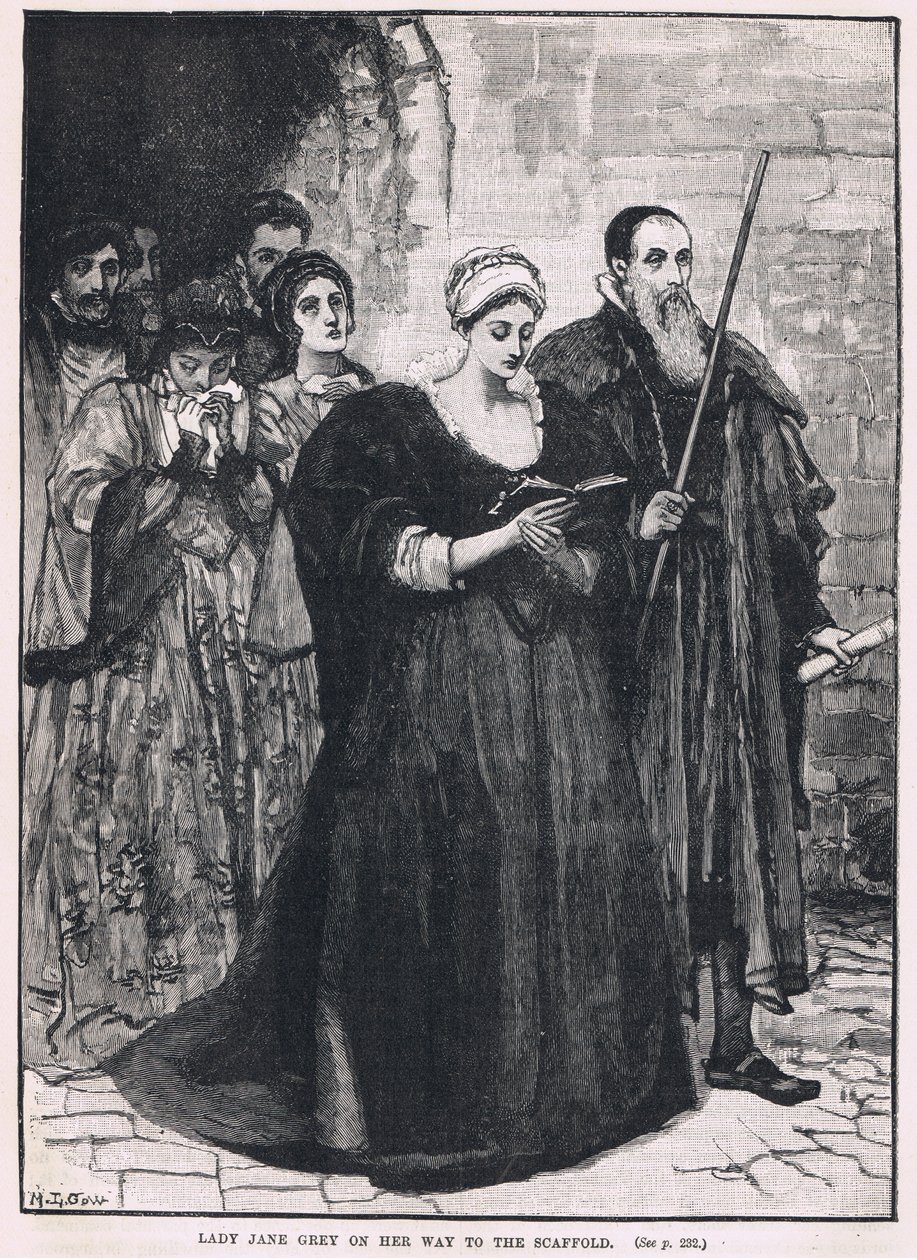 Lady Jane Grey matkalla hirtettäväksi 1554 tekijältä Mary L. Gow