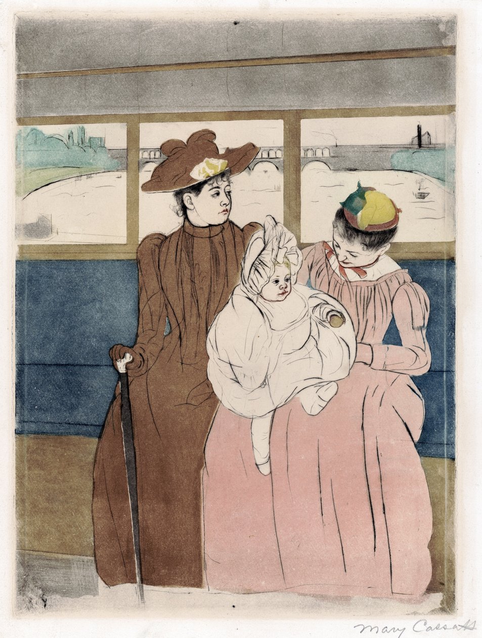 Omnibussissa tekijältä Mary Stevenson Cassatt