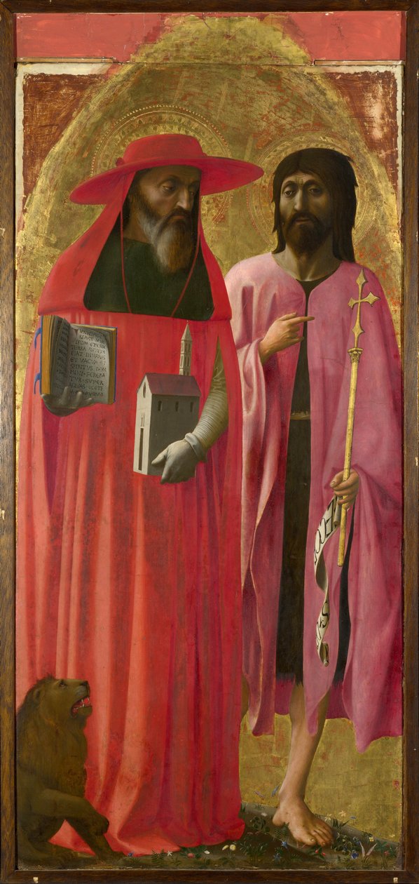 Pyhät Hieronymus ja Johannes Kastaja tekijältä Masaccio