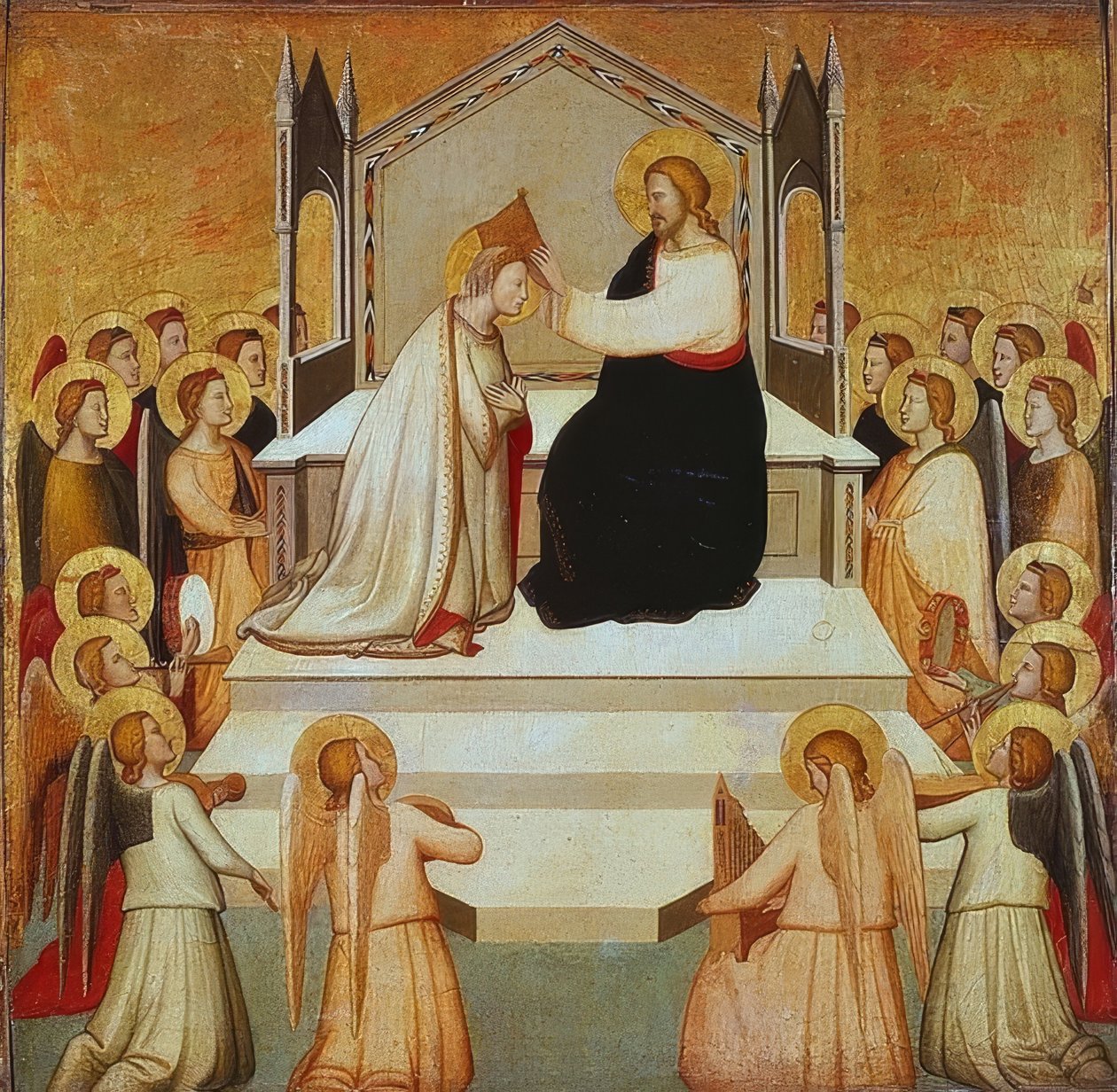 Marian kruunaus. 1335-40 tekijältä Maso di Banco
