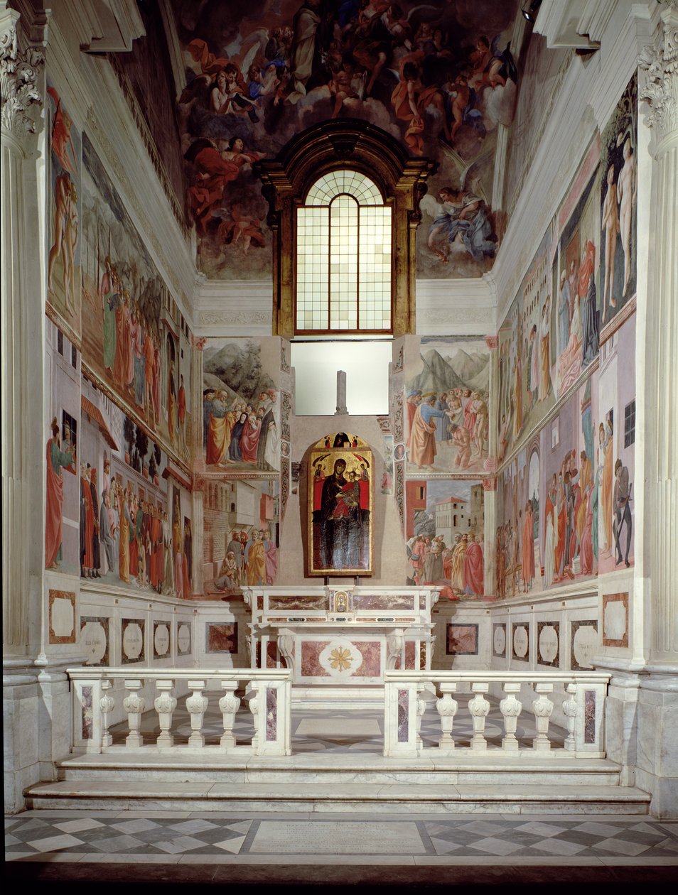 Yleisnäkymä kappelista tekijältä Filippino Lippi