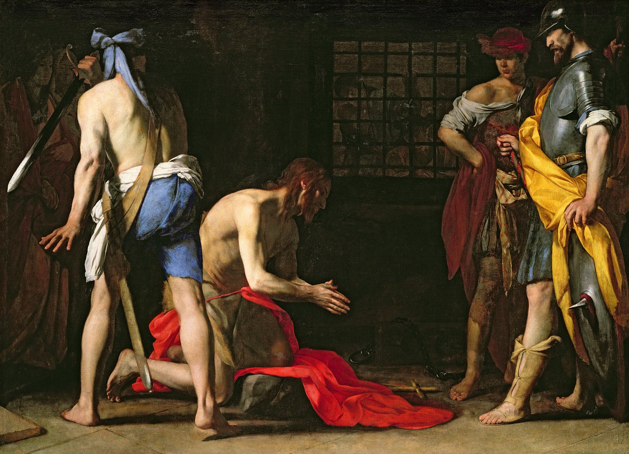Johannes Kastajan pään mestaus, 1634 tekijältä Massimo Stanzione