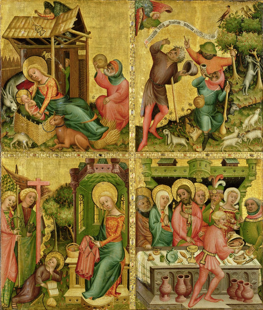 Buxtehuden alttari, oikea siipi, 1400-10 (tempera paneelissa) tekijältä Master Bertram of Minden