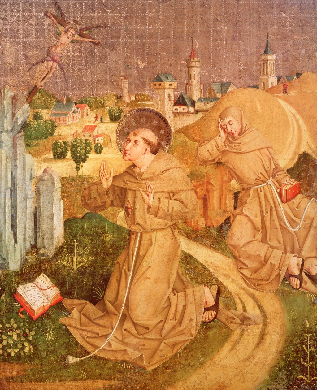 Pyhä Franciscus vastaanottamassa stigmat, 1482 tekijältä Master Z. R.