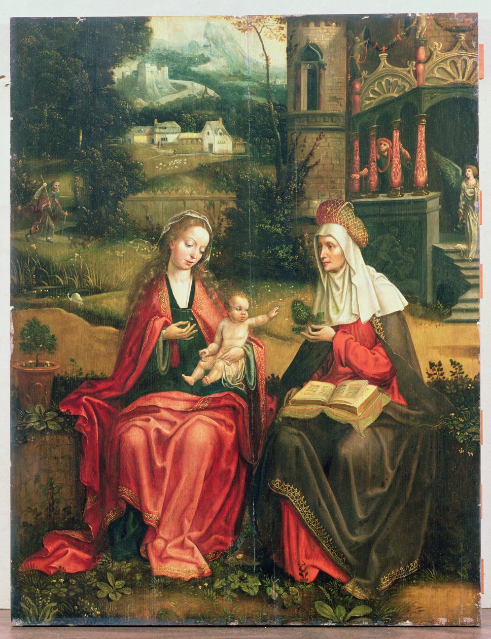 Madonna ja lapsi Pyhän Annan kanssa tekijältä Master of 1518