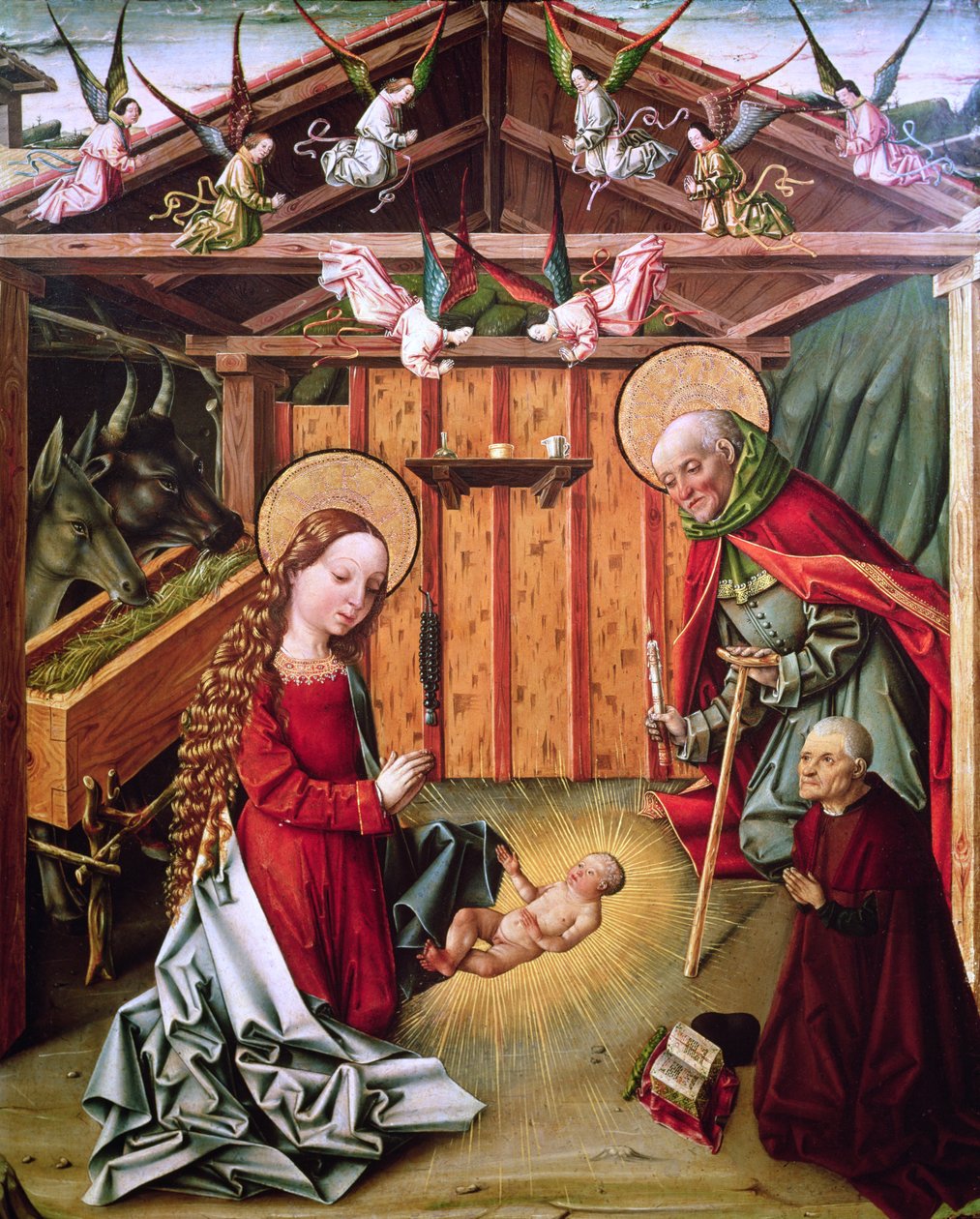 Kristuksen syntymä, n. 1474-1476 tekijältä Master of Avila Master of Avila