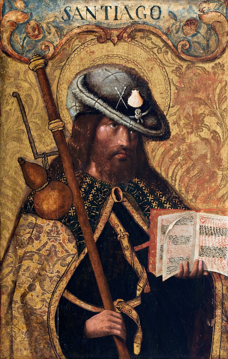 St. James Major (tempera tammipaneelissa) tekijältä Master of Mambrillas