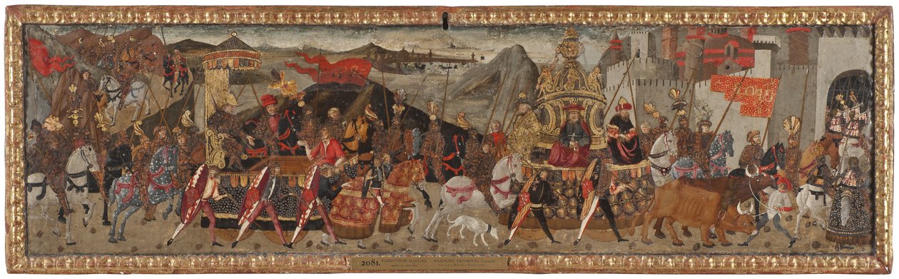 Caesarin voitto, noin 1480-1500 tekijältä Master of Marradi
