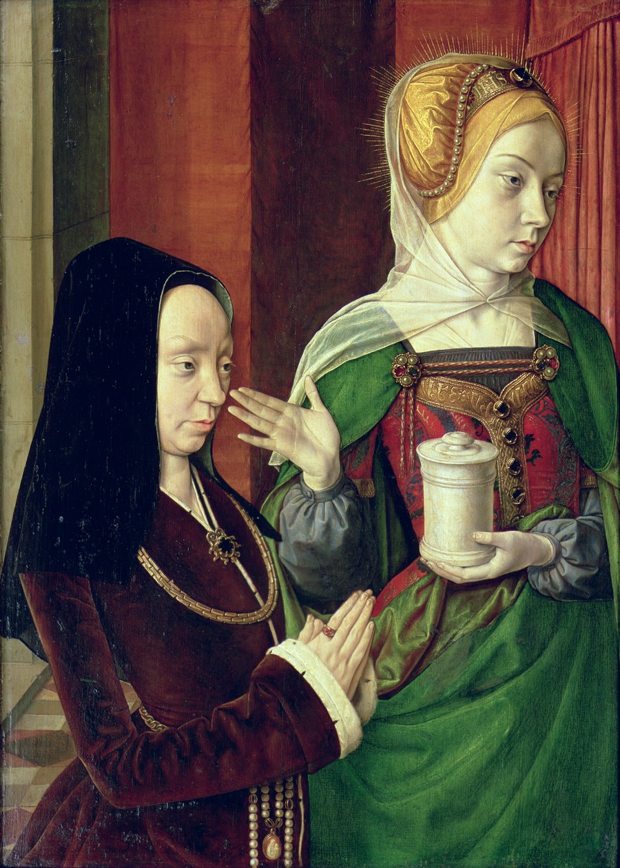 Madeleine Bourgogne esitteli St. Maria Magdalena tekijältä Master of Moulins