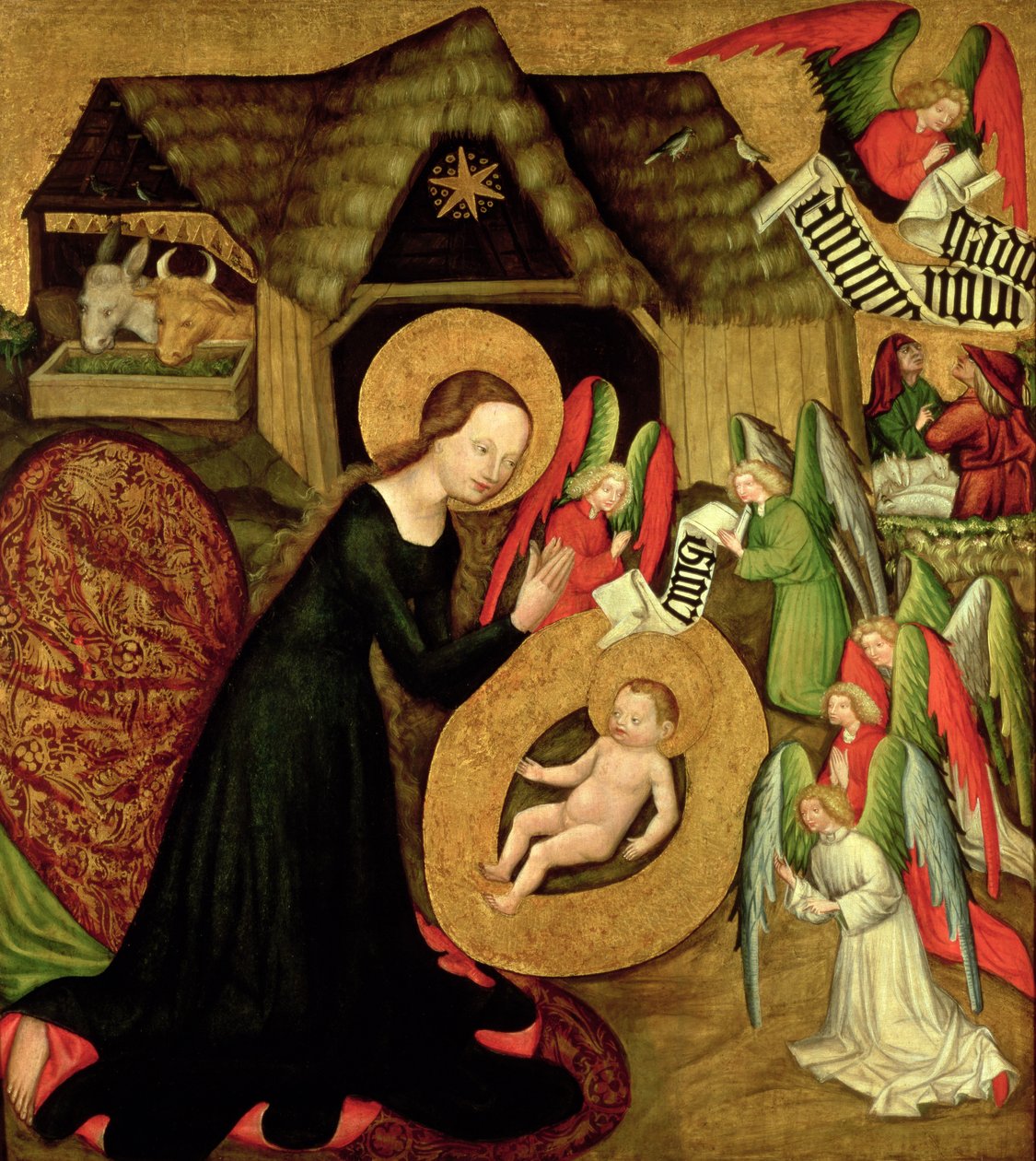 Syntymäkuva, noin 1425 tekijältä Master of Raigern