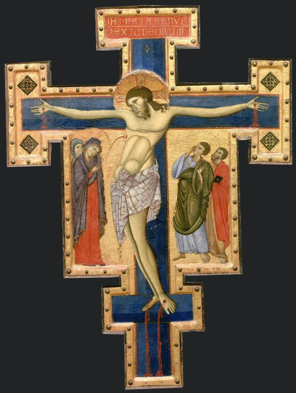 Krusifiksi tekijältä Master of Saint Francis