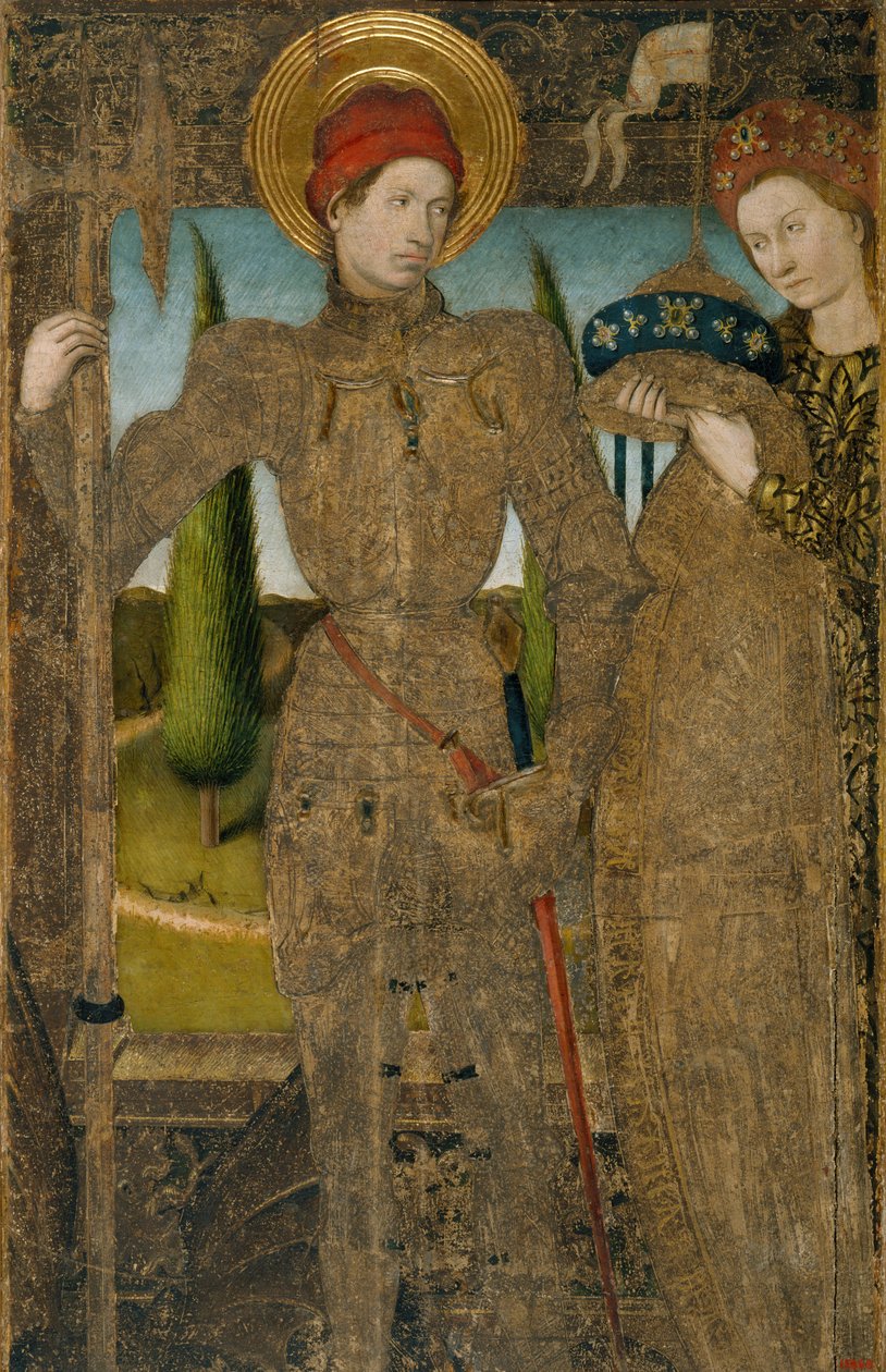 Pyhä George ja prinsessa tekijältä Master of Saint George and the Princess