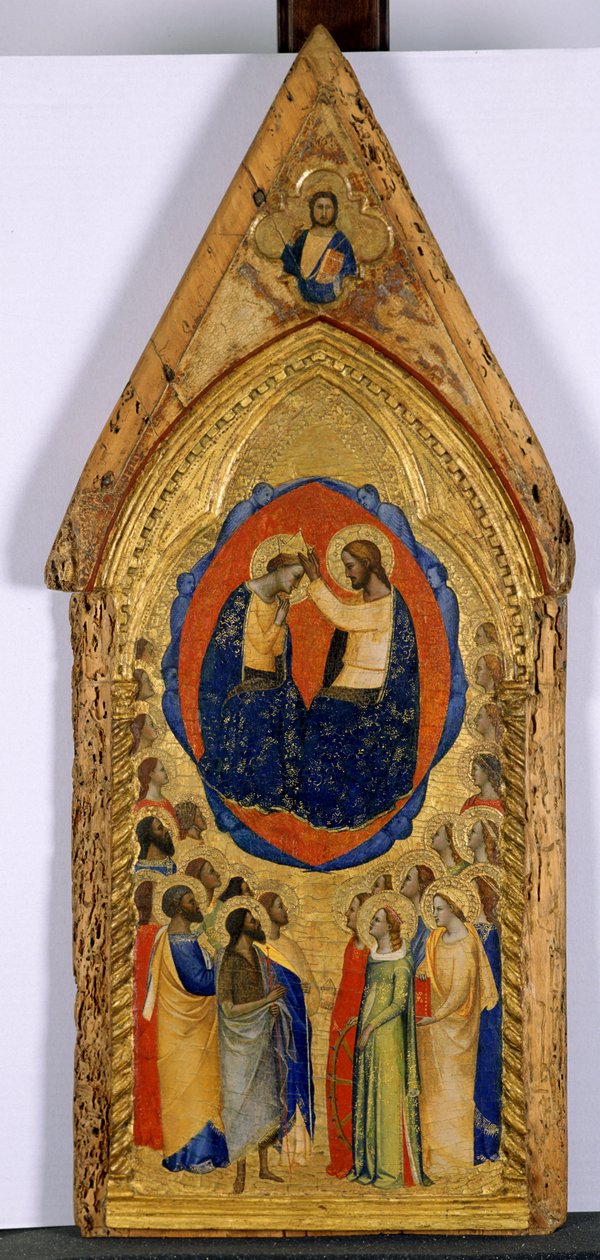 Neitsyen kruunaus, n. 1375-80 (tempera poppelipuulla) tekijältä Master of San Lucchese Master of San Lucchese
