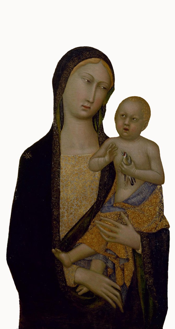 Neitsyt ja lapsi tekijältä Master of Sienese Straus the Madonna