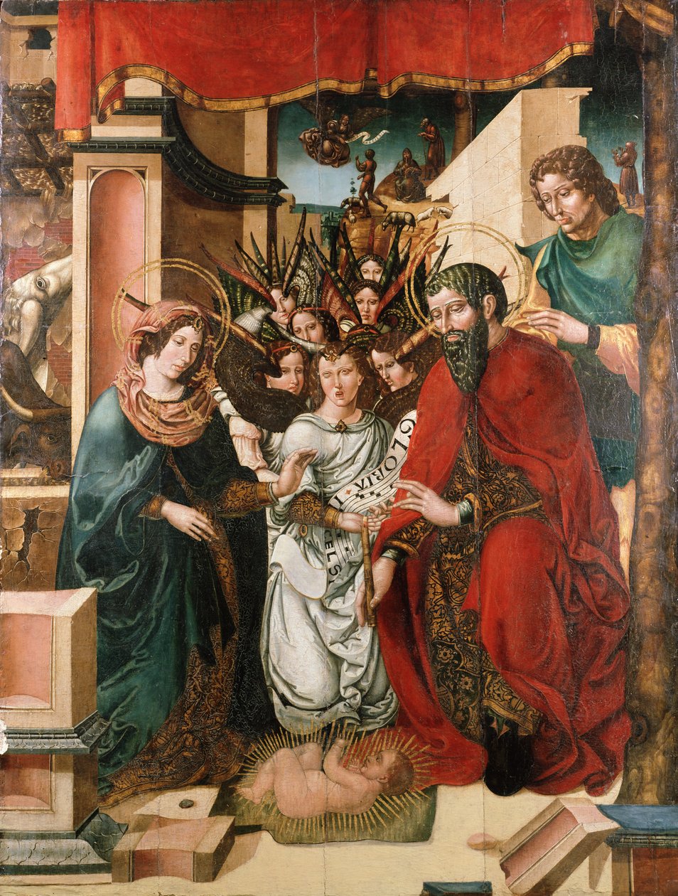 Enkelien palvonta, 1500-luku tekijältä Master of Sigena