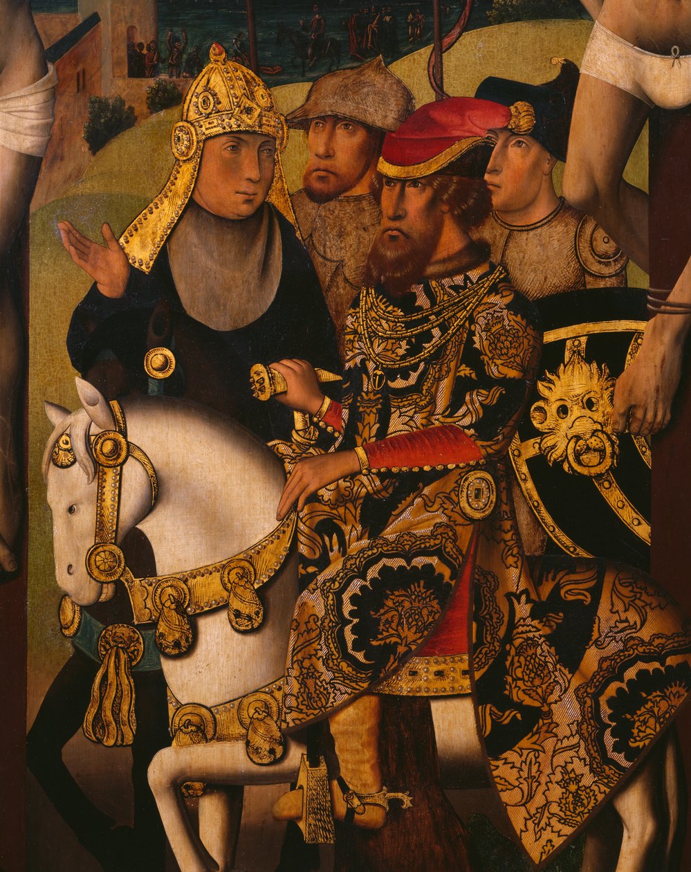 Passion Triptyykki, ristiinnaulitseminen, keskuspaneeli, yksityiskohta (katso myös 345855) tekijältä Master of St. Godelieve Legend