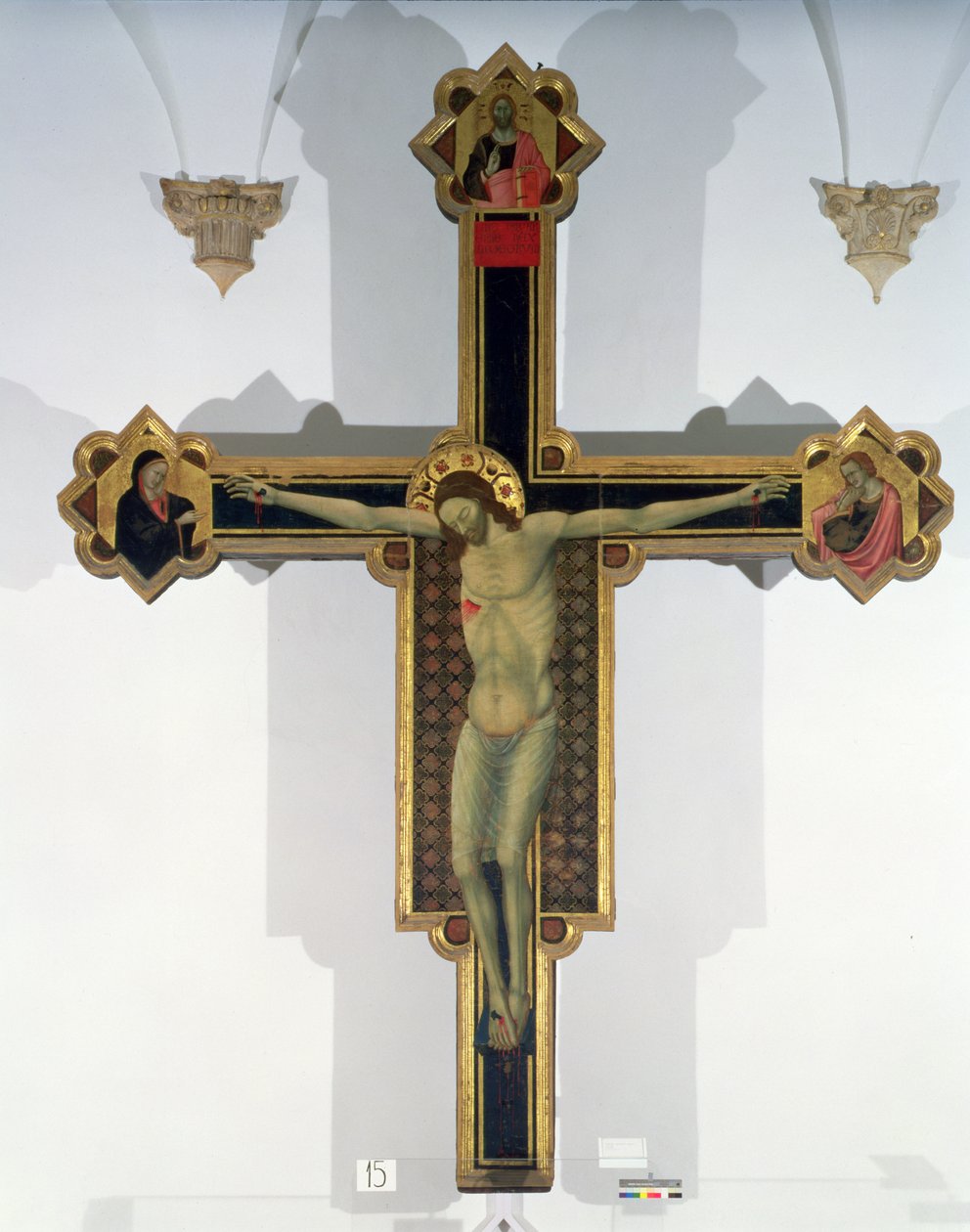 Ristiinnaulitseminen (tempera paneelissa) tekijältä Master of Verucchio