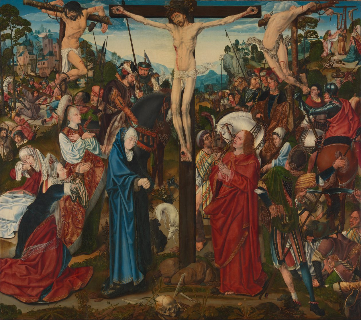 Ristiinnaulitseminen tekijältä Master of the Aachen Altar de l