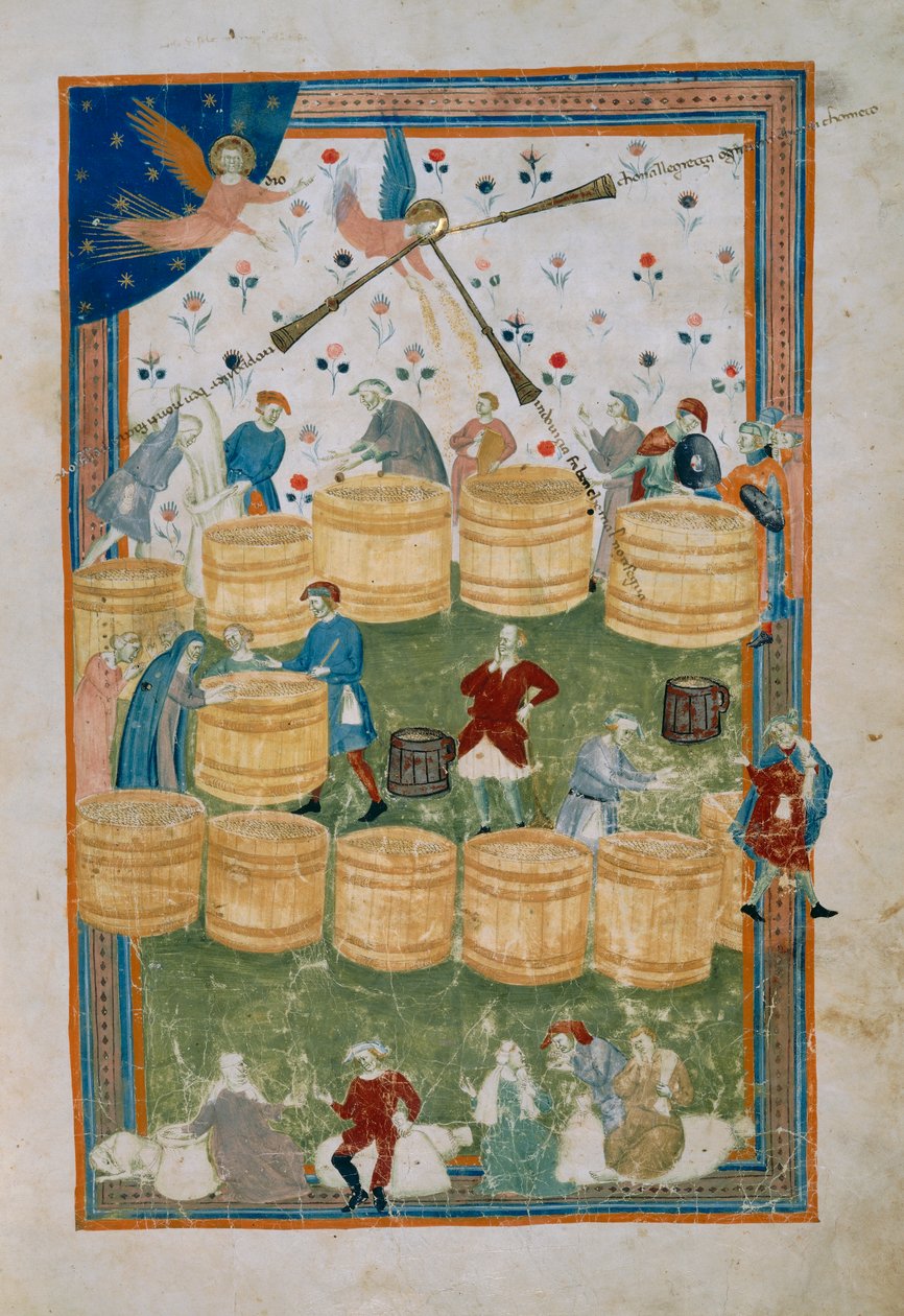 Viljatori Firenzessä (Codice Tempi 3, n. 7), Biadaiolo Codexista tekijältä Master of the Biadaiolo Codex Master of the Biadaiolo Codex