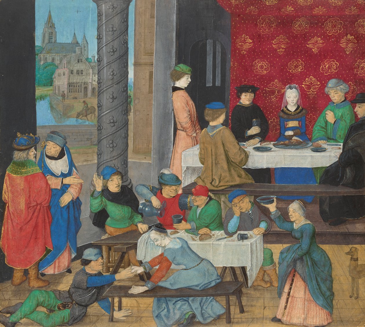 Lauhkeat ja lauhkeat, n. 1475-1480 tekijältä Master of the Dresden Prayer Book