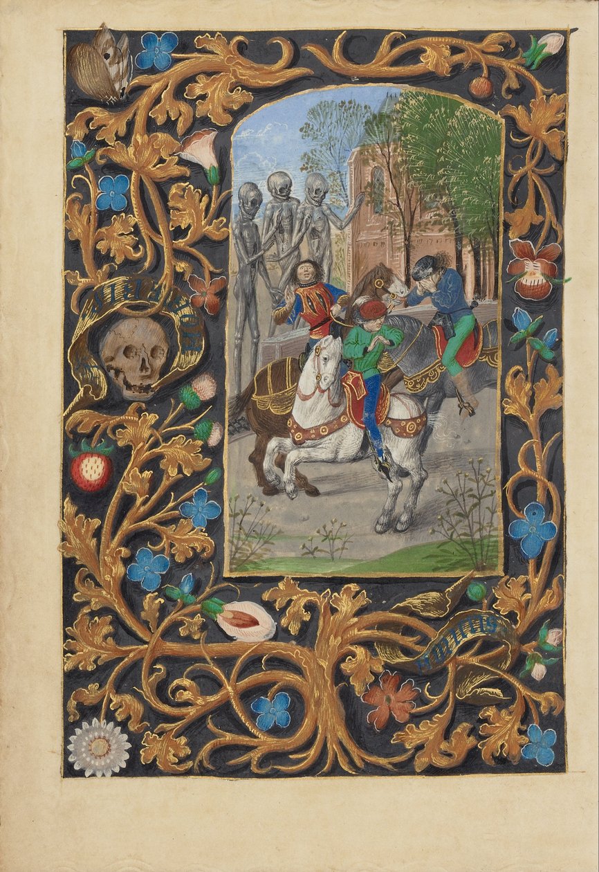 Kolme elävää ja kolme kuollutta tekijältä Master of the Dresden Prayer Book