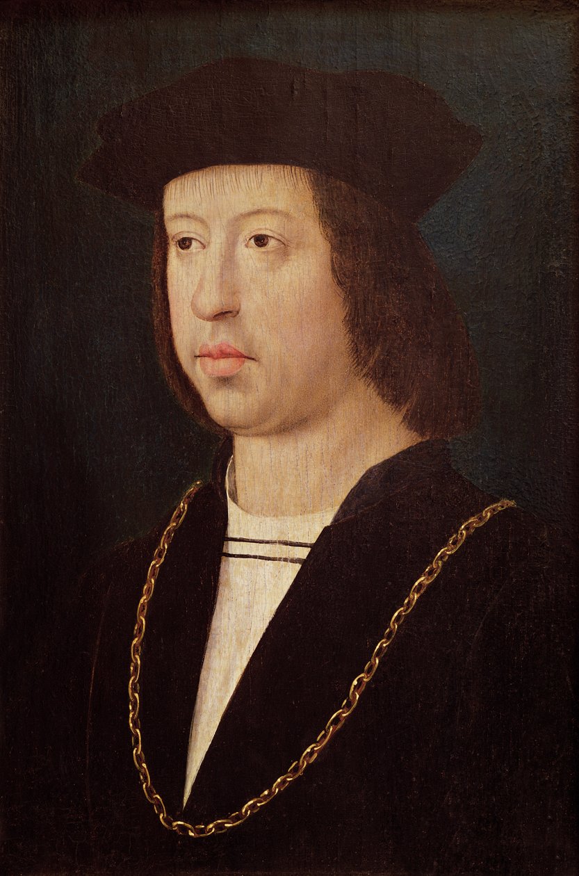 Espanjan kuninkaan Ferdinand II:n (1452-1516) muotokuva tekijältä Master of the Legend of St. Madeleine