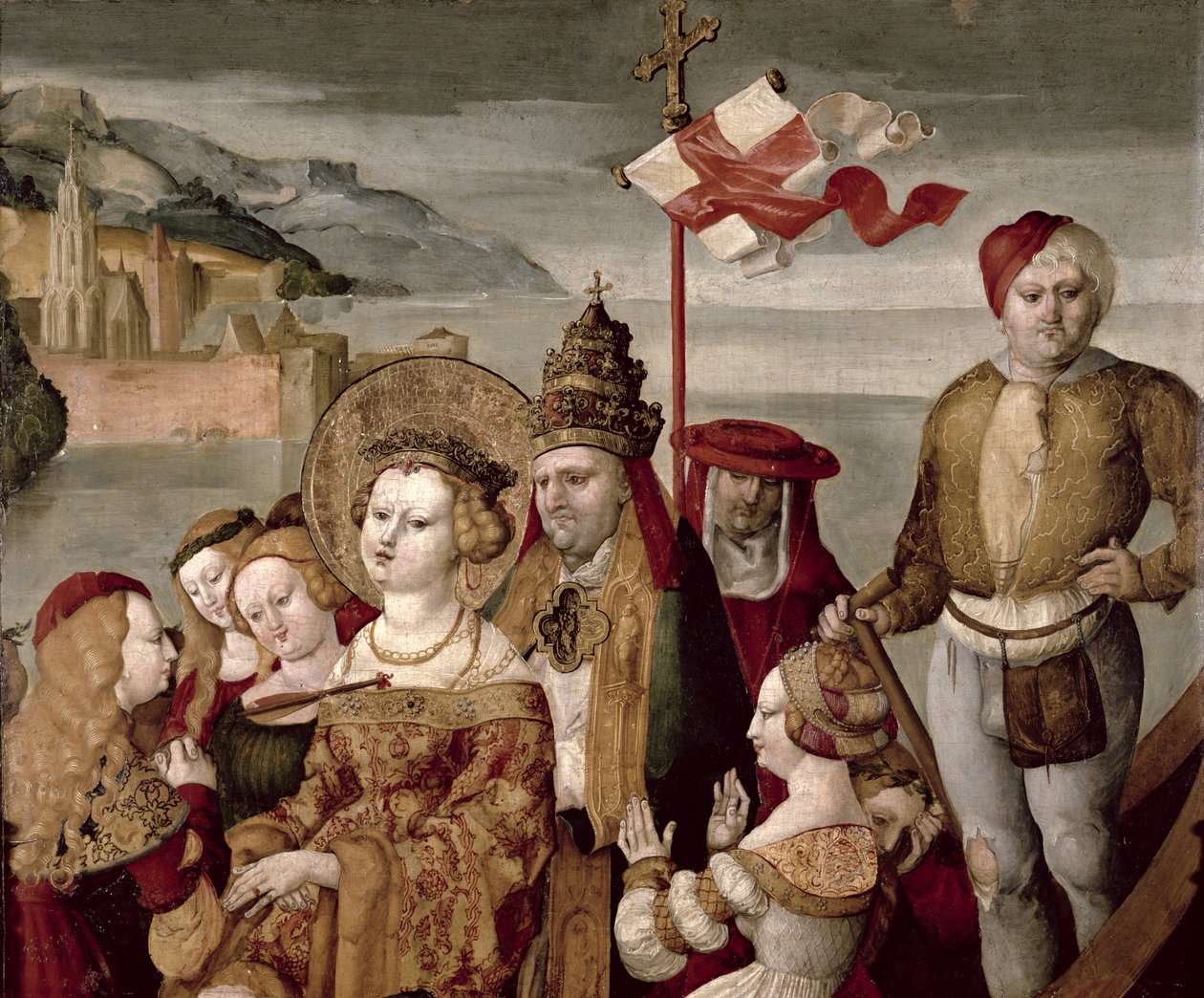 Pyhän Ursulan legenda, noin 1530 tekijältä Master of the Thalheimer Altarpiece
