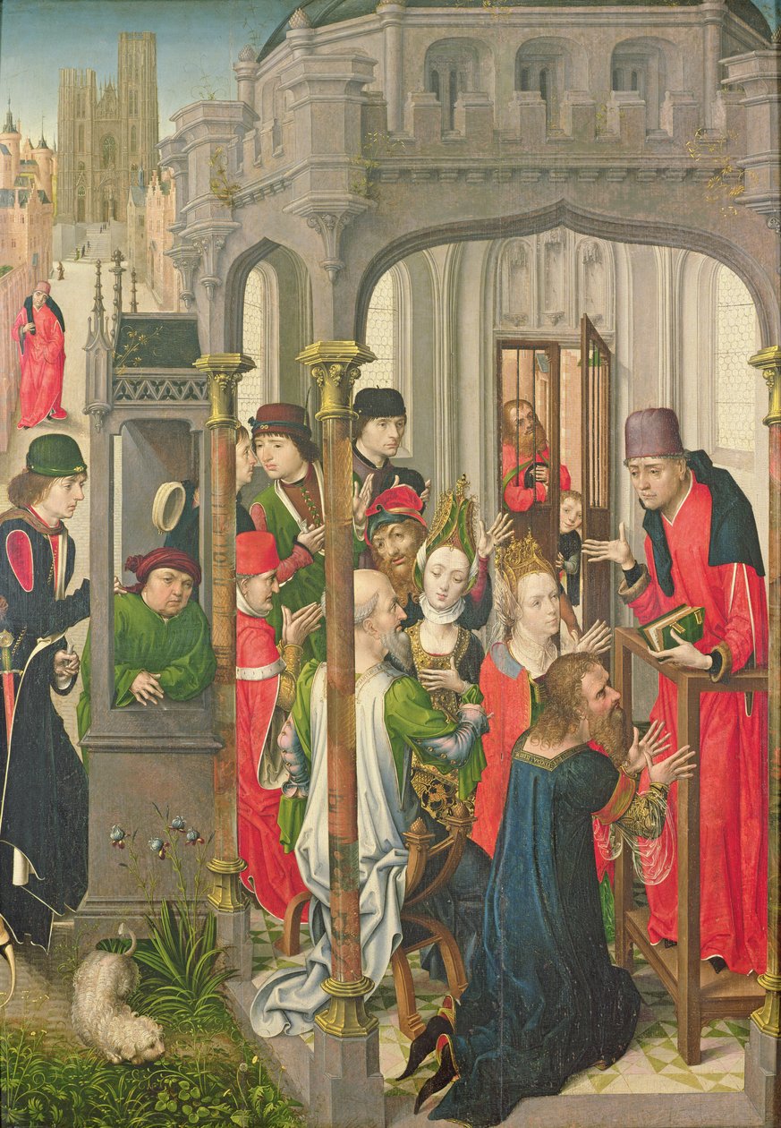 Pastoraalinen opetus, n. 1470 tekijältä Master of the View of St. Gudule